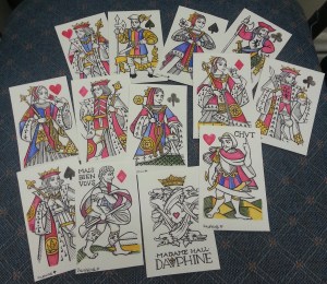 Dauphine pattern playing cards